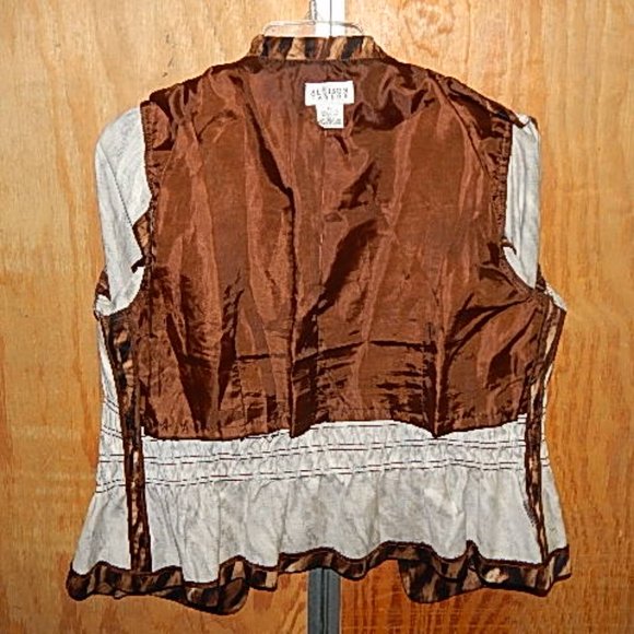 #1501, A8 Allison Taylor Animal Cat Print Jacket XL - Picture 4 of 4
